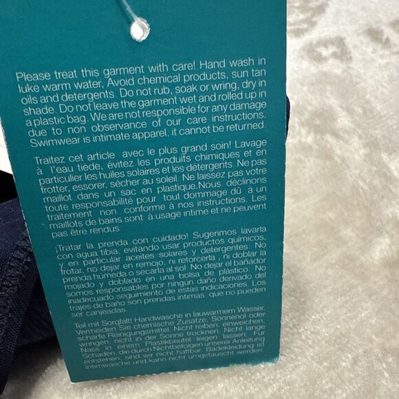 Profile by Gottex One Piece Swimsuit Women Size 8 Blue - Picture 10 of 13